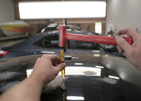 Dent Repair in Dallas, Car Before and After