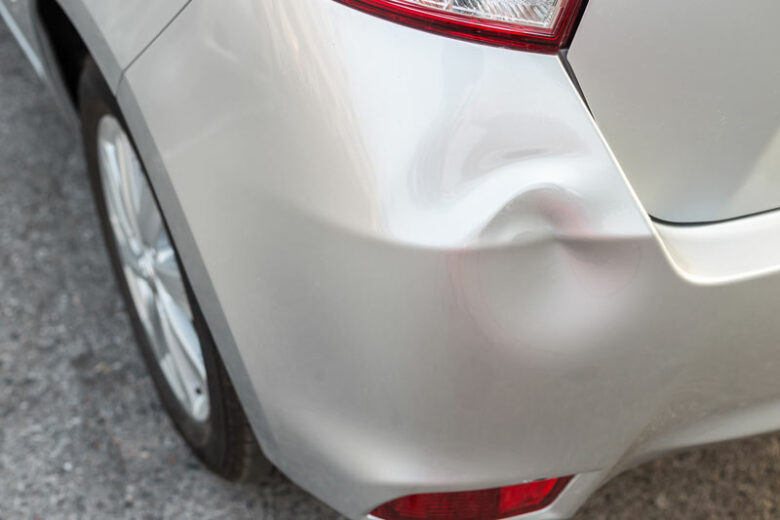 Hail dent repair in Coppell, TX needed after a minor fender ding